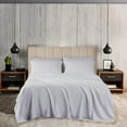 thumbnail image 2 of KOMFIT 800TC Egyptian Cotton Sheet Set Soft and Breathable - 4 Piece Bed Sheet Silver Solid Olympic Queen Size - 15" Deep Pocket, 2 of 5