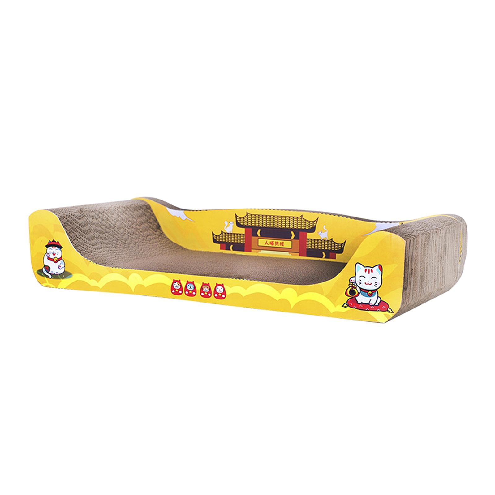 Cat Scratcher Cardboard, Cat Scratch Bed, Cat Furniture Large Wide Prevents Furniture Damage Cat Scratching Board for Indoor Cats Kittens Play 60cmx30cmx12cm