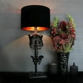 thumbnail image 2 of Skeleton table lamp night light Gothic home classic decorative light-black, 2 of 5