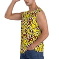 thumbnail image 3 of Bingfone Chicken Cartoon Pattern Men's Tank Tops Workout Sleeveless Tee Shirts Running Beach Tanks for Men-XX-Large, 3 of 7