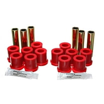 Energy Suspension Fd 2Wd Rr Sprg Bush Set - Red Fits select: 1975-1981 FORD F150, 1973-1979 FORD F100