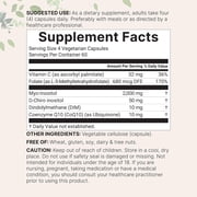Micro Ingredients Myo-Inositol & D-Chiro Inositol 2,050mg, 240 Veggie Capsules | 40:1 Ratio with Vitamin C, Folate, DIM, CoQ10 | Womens Hormonal Balance & Ovarian Support, Filler Free