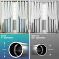 thumbnail image 2 of OLIYNEDY Black Curtain Rods for Windows 30 to 48 inch, 1 inch Heavy Duty Curtain Rod For Bathroom, Living room, Kitchen, 2 of 6