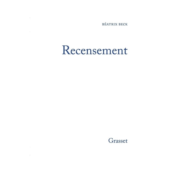 Recensement, (Paperback)