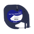 thumbnail image 2 of 2 Pack Compatible Label Tape Replacement for Letratag Black on White Plastic Label Tape for LetraTag Label Maker, 2 of 6