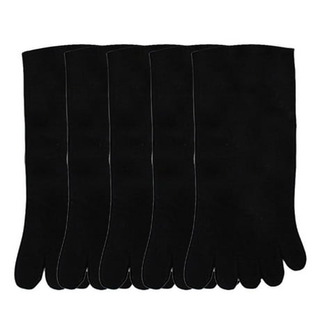 

OVBMPZD 5 Pairs Men Sports Running Five Finger Toe Socks Elastic Short Soild Socks Home Furnishing Decoration Cozy-Season Styles