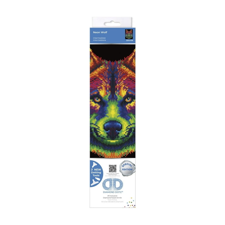 DIAMOND DOTZ® Neon Wolf Special Edition Diamond Painting Kit