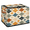 Multicolor 4, variant on CURLYOOT Rhombus Pattern Storage Bin with Zipper Lid, Fabric Storage Basket with Handles, Decorative Foldable Storages Box Clothes Organizer for Closet, Shelf