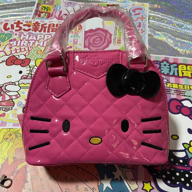 Lindo bolso de mano para niñas HelloKitty de Sanrio, pequeño, moderno, versátil, tipo bandolera, accesorios de regalo