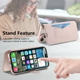 thumbnail image 6 of Dteck Detachable Wallet Case for iPhone 13 Pro Max,Magnetic Leather Card Slot Wallet Case Removable Plating TPU Case Built-in Camera Lens Protector Compatible with MagSafe Kickstand Cover,Rosegold, 6 of 8