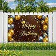 thumbnail image 5 of Gorgeous Happy Birthday Banner with Crown Balloons Stars Background for Birthday Party Decorations Photography Props Backdrop Party Supplies, 5 of 8