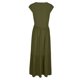 thumbnail image 5 of Sexy Vestido para las Mujeres, Color Sólido sin Mangas Cuello Redondo Plegado Cintura Retracta Tobillo Longitud Maxi Vestido, 5 of 8