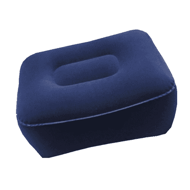 AUQ Foot Stool,Quick Inflate Foot Rest,Plush PVC Velvet Under Desk Footrest,Ergonomic Inflatable Foot Stool for Comfortable Support