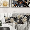 thumbnail image 3 of Designart "Serene Peony Bliss In White II" Floral Printed Throw Pillow, 3 of 5