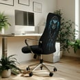 thumbnail image 3 of Xoenoiee Owl Dreamcatcher Print Office Chair Covers Removable Computer Chair Slipcover Universal Rotating Desk Chair Slipcover Stretch Boss Chair Seat Cover, L, 3 of 6