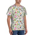 thumbnail image 2 of Vsdgher Rabbit And Butterfly Print Men's Dry Fit Mesh Athletic Shirts Moisture Wicking Tennis T-Shirt Tops, 2 of 9