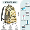 thumbnail image 5 of Excavator and Sand Pile Beige Cute School Backpack Bag with Padded Back and Adjustable Shoulder Straps 16.9 X 12.6 X 5.9 Inches, 5 of 5
