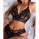 thumbnail image 2 of Gibobby Traje de Uniforme Pijama de encaje floral transparente para mujer, conjunto de lencería, ropa de dormir de cintura alta, sujetador y bragas, ropa de dormir de 2 piezas(Rosa, XXL), 2 of 5