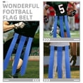 thumbnail image 3 of SOPOTUTU Football Training Belt with Blue Rugby Flag Adjustable Waist Strap for Sports and Games, 3 of 7