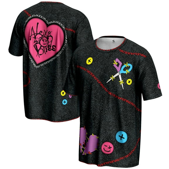Men's ProSphere Black Alexa Bliss Doll T-Shirt