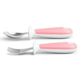 thumbnail image 3 of Munchkin® Raise™ Toddler Fork & Spoon Utensil Set, Pink, 3 of 7
