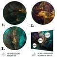 thumbnail image 3 of Designart "Essence in Motion Fluid Abstraction III" Abstract Liquid Ink Metal Wall Art Prints, 3 of 5