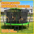 thumbnail image 2 of CITYLE 14FT Trampoline with Enclosure Net, Outdoor Trampoline for Kids and Adults, 1400LBS Trampoline with Basketball Hoop, Galvanized Steel Heavy Duty Trampolines with Xmas Gift, 2 of 8