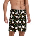 thumbnail image 2 of Lsque funny Goose Pattern Mens Sleep Pajama Shorts,Short Pajama Pants, Cotton Ultra-Soft Knit-Small, 2 of 6