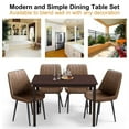 thumbnail image 5 of Gymax 5 Piece Dining Set Table and 4 Padded Seat Chairs Home Kitchen Furniture Modern, 5 of 9