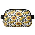 thumbnail image 1 of Sac Banane Graphique Tournesol Rétro - Sac de Taille Réglable Imperméable avec Design Floral Vintage, Léger pour Course et Randonnée, 1 of 4