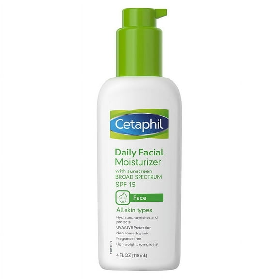 Cetaphil Daily Facial Moisturizer Lotion SPF 15 Fragrance Free