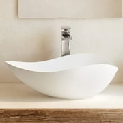 Ruy Ohtake by Roca Organic Porcelain vessel sink. Elongate vessel sink