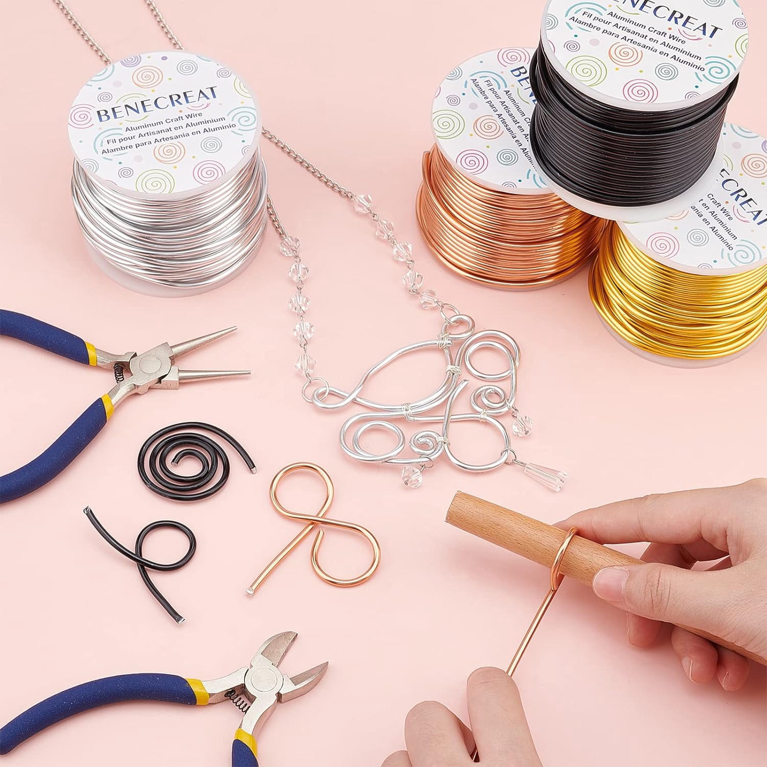 10 Gauge Jewelry Craft Aluminum Wire 80 Feet Bendable Metal Sculpting Wire