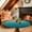Turquoise, variant on Grey Ombre Fitted Tablecloth with Elastic Edged, Round Table Cloth for Dining Table, Contemporary Gradient Abstract Art Waterproof Oil Proof Table Cover for Indoor Outdoor 45"-54"