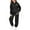 Black-a, variant on ChaoLingNeng Girls Sweatsuit Size 14-16 Cute Print Crewneck Long Sleeve Hoodie Sweatshirts and Sweatpants Lightweight Fall Outfits for Girls