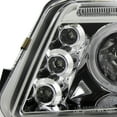 thumbnail image 6 of Spec-D Tuning LED Halo Chrome Housing Clear Lens Projector Headlights Compatible with 2001-2005 VW Passat New Body Style with Stock, Left + Right Pair Headlamps Assembly, 6 of 7