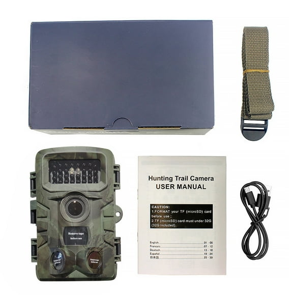 Hunting Camera Outdoor Trail Camera camera; outdoor trail camera; 1080P Resolution Waterproof Outdoor Wildlife Observation Cam