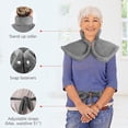 thumbnail image 5 of Almohadilla térmica grande y cómoda para aliviar el dolor de espalda, almohadilla térmica eléctrica para cuello y hombros, correas ajustables, franela suave, 3 niveles de calor y 90 minutos automáticos Kuyhfg Bienvenido a Kuyhfg, 5 of 5