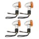 thumbnail image 1 of 4x Motorcycle Turn Signal Front Tail Light Compatible With Honda Kawasaki, 1 of 5