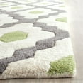 thumbnail image 3 of SAFAVIEH Chatham Collection 6' x 9' Dark Grey/Ivory CHT748K Handmade Trellis Premium Wool Area Rug, 3 of 10