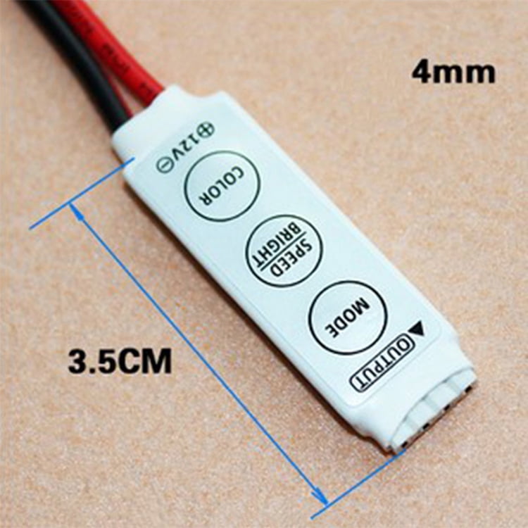 5x 3 Keys Dimmer Controller 12V for Single Color 5050 3528 LED Light Strip AB 
