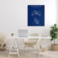 thumbnail image 4 of Stupell Industries Rustic Lodge Blue Motorcycle Blueprint Canvas Art, 30 x 40, by Karl Hronek, 4 of 8