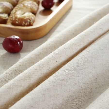 

Lumento Tablecloths Home Decor Tablecloth Washable Cotton Linen Table Cloths Covers Decorative -proof Pure white 140 * 180 Cm