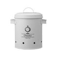 thumbnail image 1 of MesaSe Vintage White Galvanized Iron Ventilated Vegetable Storage Tin, 1 of 7