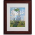 thumbnail image 2 of Trademark Fine Art "Woman With a Parasol 1875" Canvas Art by Claude Monet, Wood Frame, 2 of 3