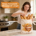 thumbnail image 5 of Sitlais Reusable Beeswax Bread Bags, 2 Pack 17 x 13 in Linen Bags with L Shaped Zipper for Sourdough Loaves, Homemade Bread and Freezer Safe Storage, 5 of 10