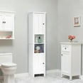 thumbnail image 4 of Armoire de Salle de Bain Haute en Bois Blanc, 4 of 17