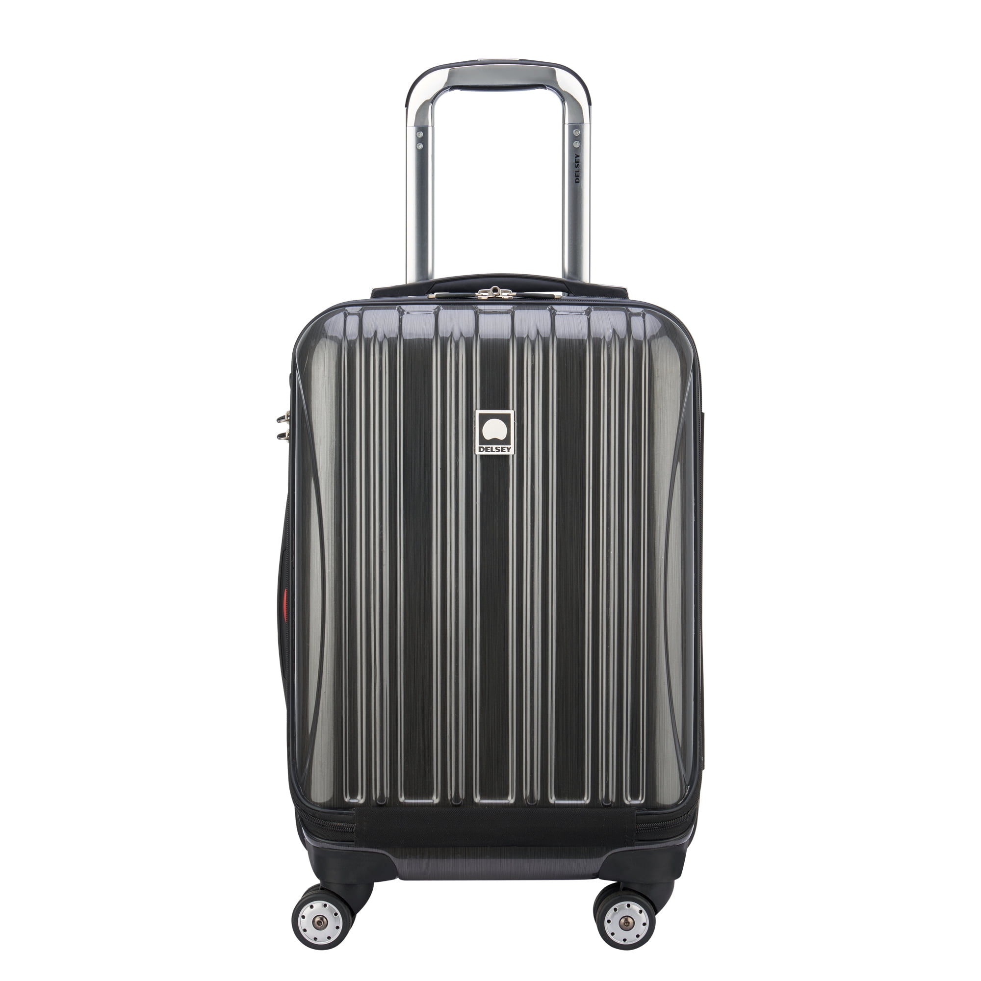 DELSEY PARIS Helium Aero International Carry-on Hardside Expandable Spinner Luggage, Brushed Metal