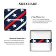 thumbnail image 5 of Gukieu Patriotic Star Print Leather Tissue Box, PVC Waterproof Velcro Opening and Closing Square Tissue Box Holder, Suitable for Home and Office Decoration, 5 of 7
