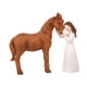 thumbnail image 4 of Figura de caballo abrazando a niña Soledad escultura artesanal decorativa 18,5 cm x 15 cm, 4 of 10
